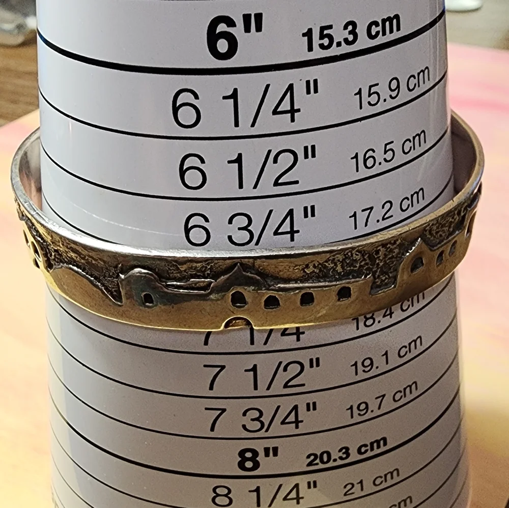 Native American Pueblo Storyteller Sterling Silver Bracelet - Picture 6 of 7